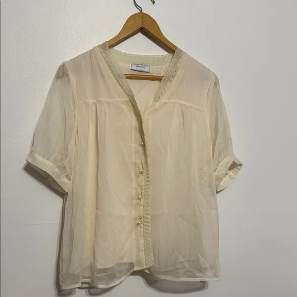 Rihoas Cream Pearl Button - Image 3