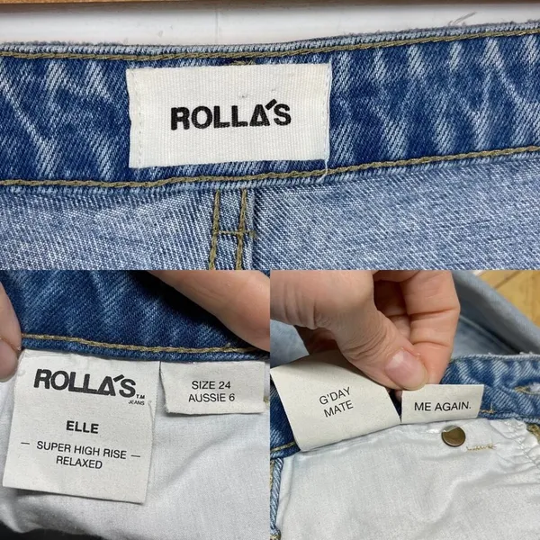 ROLLA’S Elle Super High-Rise Relaxed Jeans in G’Day Mate Wash Size 24 - Image 15