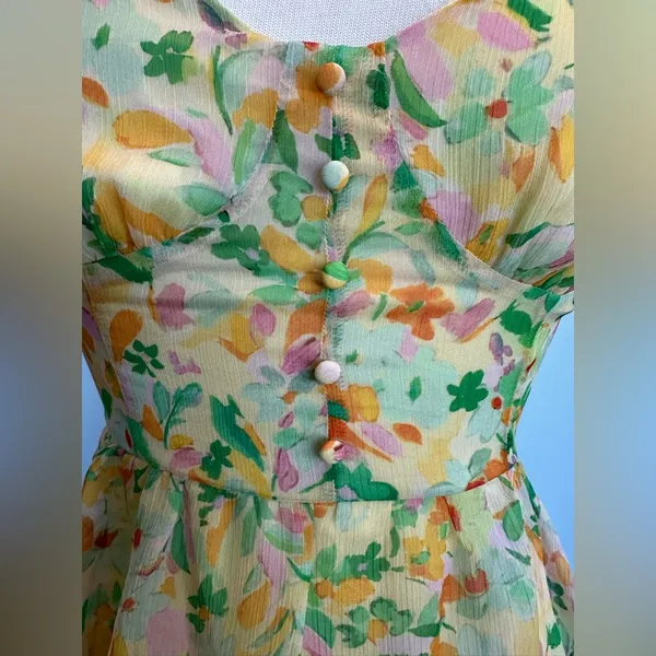 Revolve ASTR the label MidSummer Dress chiffon fabric with tiered hem size M NWT - Image 4