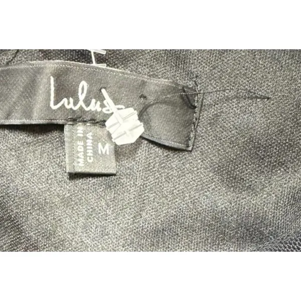 Lulus Black Sheer Mesh Cutout Bodycon Maxi Dress Size M - Image 13