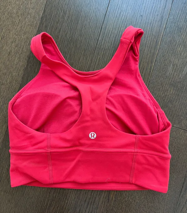 Lululemon red wunder train longline bra - Image 4