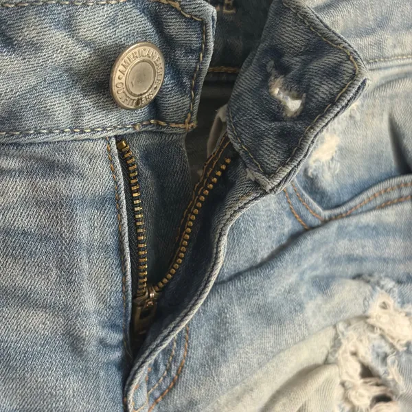 American Eagle Stretch Distressed Lace Trim Denim Cut Off Shorts Low Rise Size 2 - Image 11