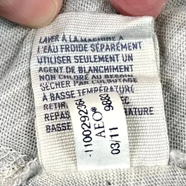 American Eagle Outfitters Gray V-neck Dolman 3/4 Sleeve Top XL - Image 11