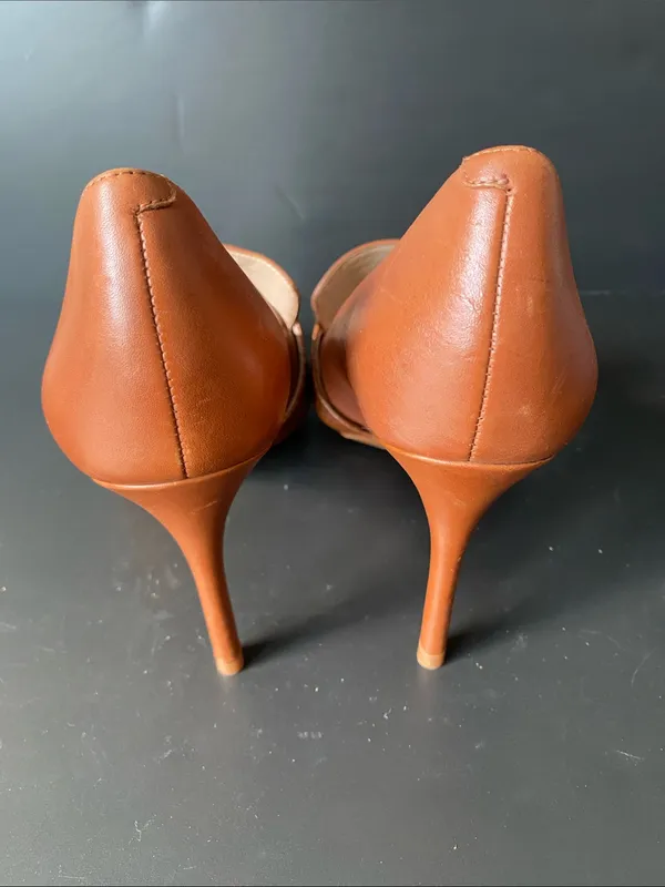 Banana Republic Leather Madison 12 Hour Loafer Pumps Tan Size 10 - Image 4