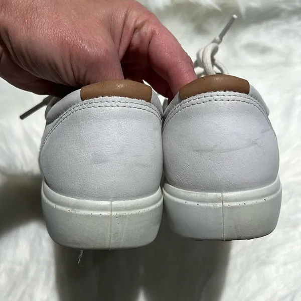 ECCO Womens White Leather Golf‎ shoes Size 9. B72 - Image 8