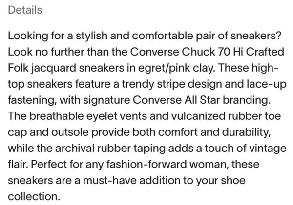 Converse 572701C Chuck 70 Hi Crafted Folk Jacquard Sneakers Egret/Pink Clay 8 - Image 16