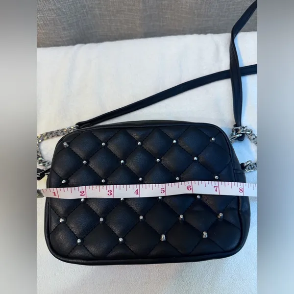 Rebecca Minkoff Black Quilted Studded Crossbody Bag New with tags - Image 10