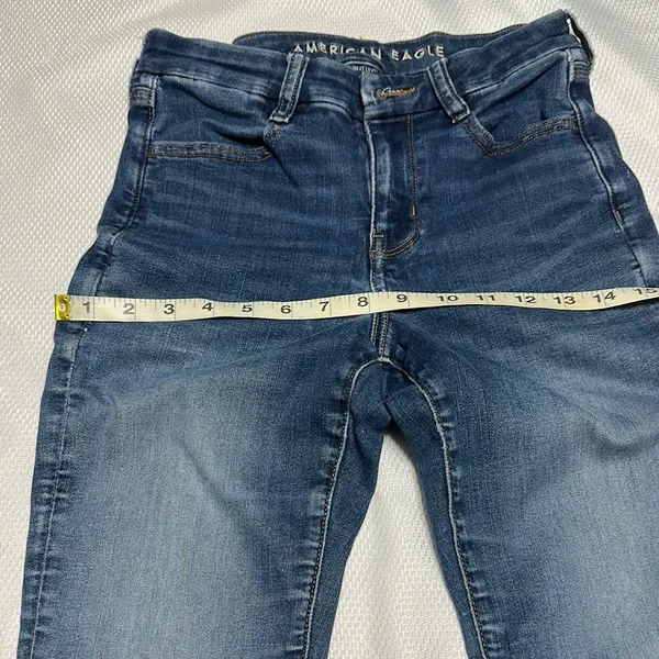 American Eagle Outfitters Blue Skinny Jeans Classic Style - Image 5