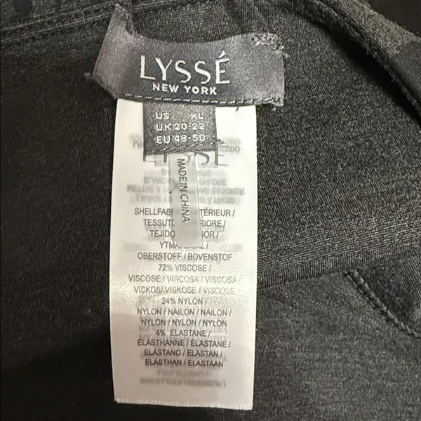 Lysse Reversible Leggings Size‎ XL Black/Gray Athleisure- Dark Woods - Image 8