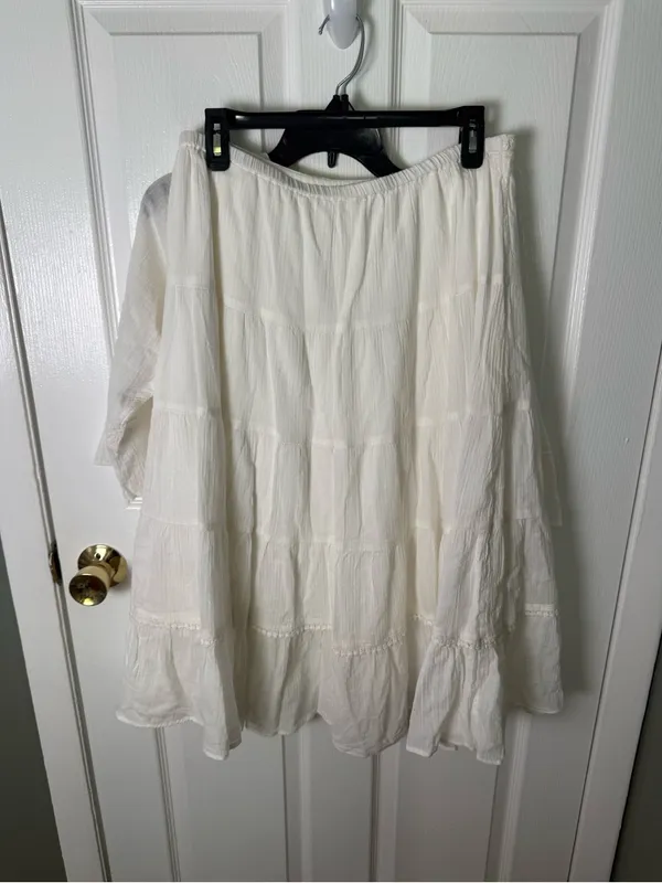 Free People Bright Side Midi Skirt Set in Tofu S/M - Image 10