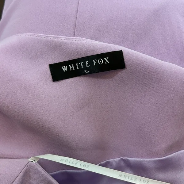 WHITE FOX Lilac‎ One-Shoulder Bow Dress Size XS - Image 8