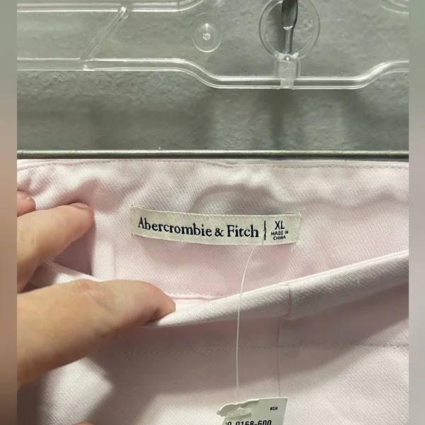 Abercrombie & Fitch NEW Women's Pink Tailored‎ Mini Skirt Size XL - Image 4