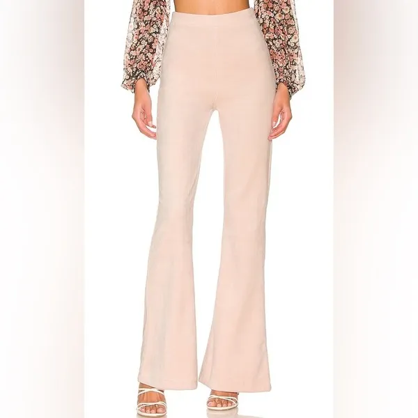 Majorelle Cameo Velour Pant‎ in Pink Dust Size Extra Small - Image 8