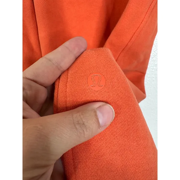 Lululemon Scuba High-Rise Jogger Warm Coral Orange Fleece Sweatpants Size 12 - Image 6