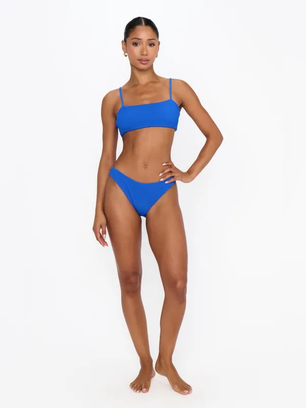 Show Me Your Mumu Silvana Bikini Bottom size Small S Cobalt Blue Scrunch nwot - Image 2