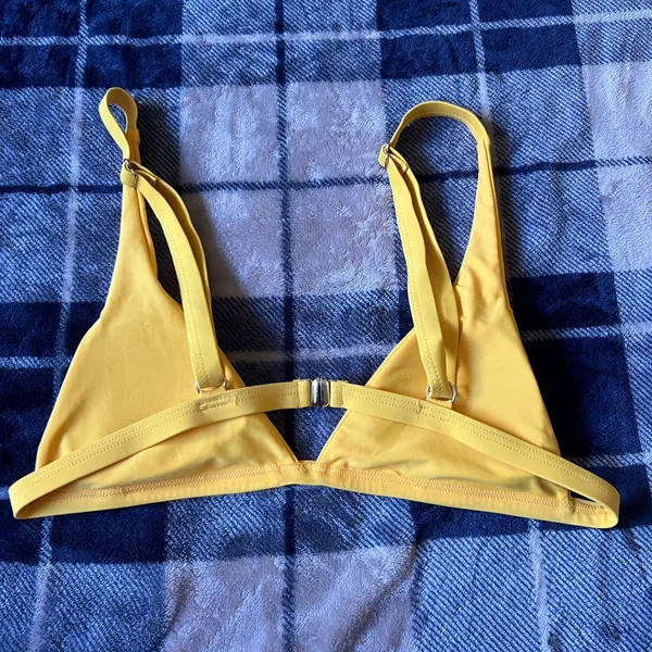 Yellow Triangle Bikini Top - Women Swim Bikini - Image 3