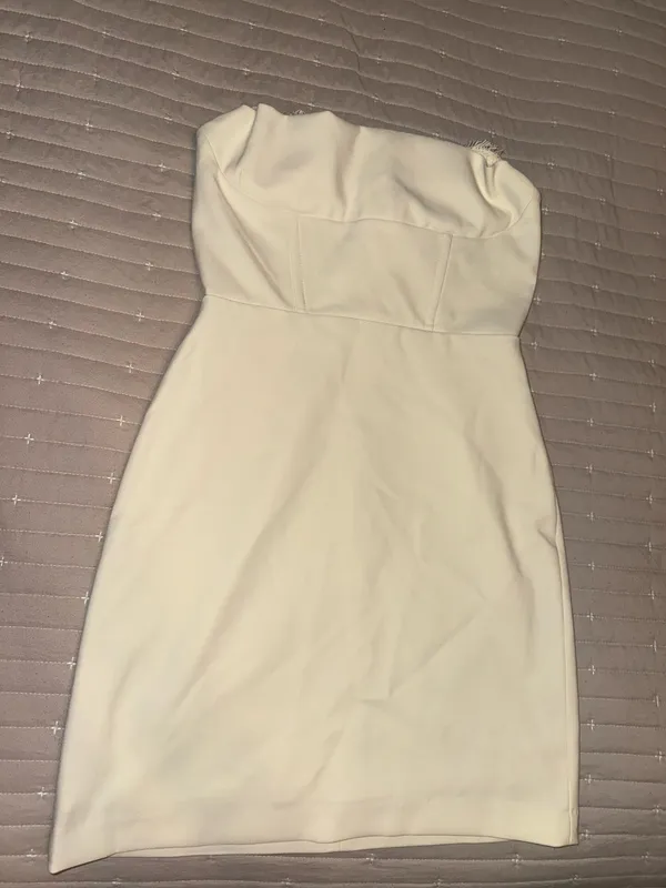 NWT ASTRA the label cream melani lace peakaboo mini dress - Image 3