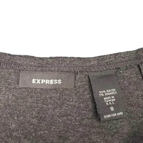 Express Women's Small Gray A‎ Line Short High-Waisted Skirt - Image 2