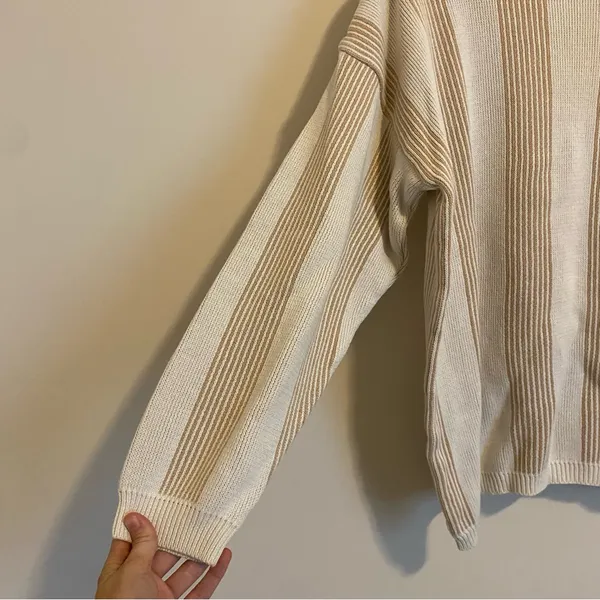Paris Sport Club Vintage Striped Sweater size Medium - Image 2