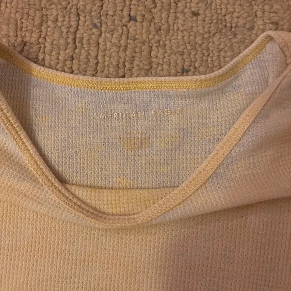 American Eagle Yellow Crop Top - Image 2