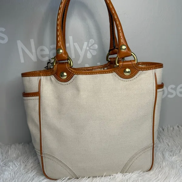y2k COACH 2007 11791 Heritage Striped Tote Handbag - Image 2