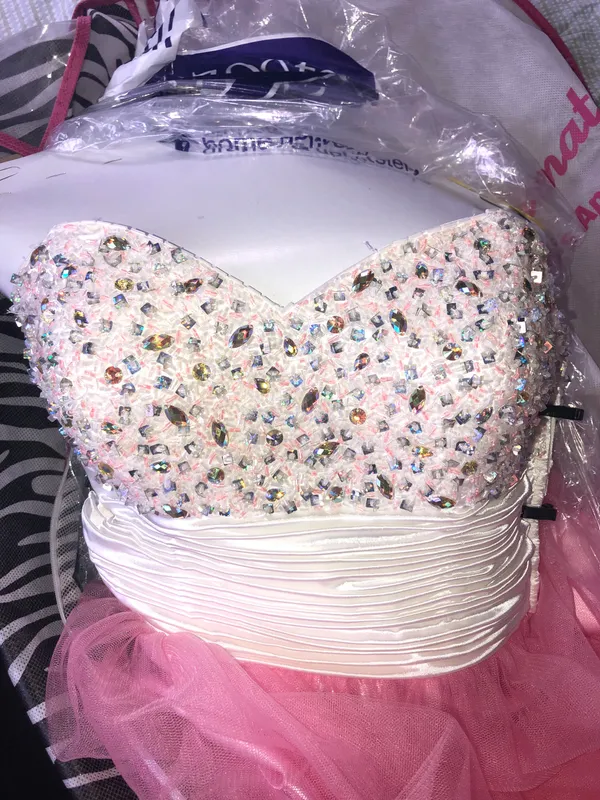 Pink Prom Dress Size 4 - Image 2
