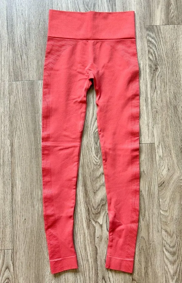 SET Active Sculptflex Seamless Leggings Coral Pink Size XS - Image 2