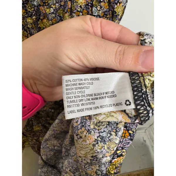 Universal Threads Maxi Dress Womens XXL Multicolor Excellent Floral Tiered Pocket - Image 4