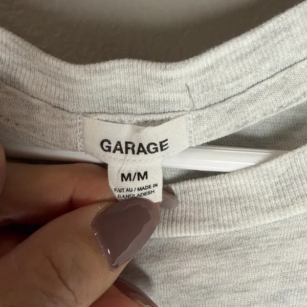 Garage Light Gray Casual Top - Image 2