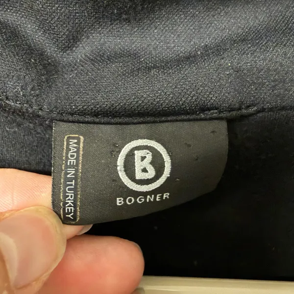 Bogner Sport Womens Black Quarter Zip Pullover Mock Neck Active Top Size Large - Image 2