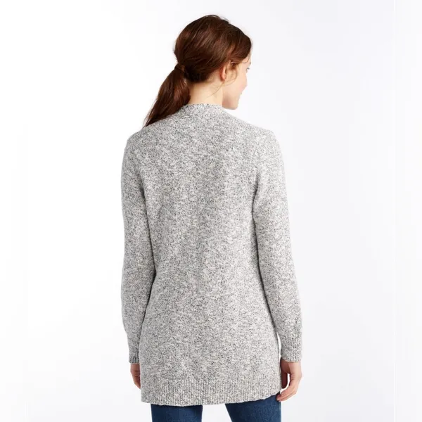 L.L. Bean Women's‎ Cotton Ragg Sweater, Open Cardigan - Image 7