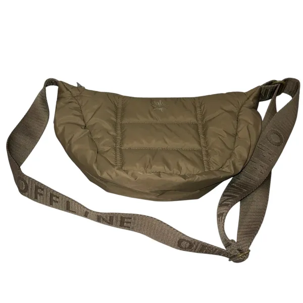 Aerie Offline Olive Green Love Puff Mini Crescent Bag - Image 4