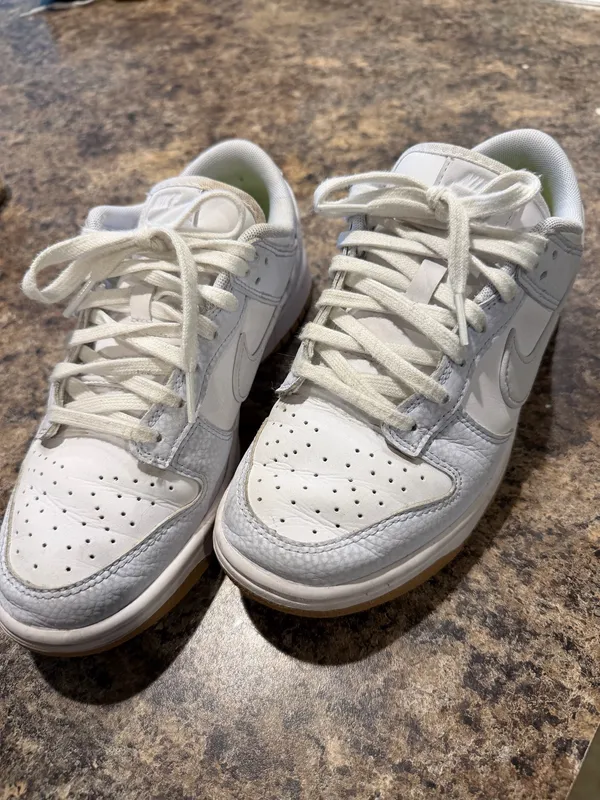 Light Blue and White Nike Dunks - Image 2