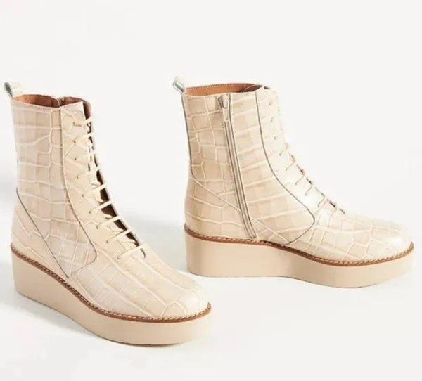 NWT NIB  lace up boots - Image 2