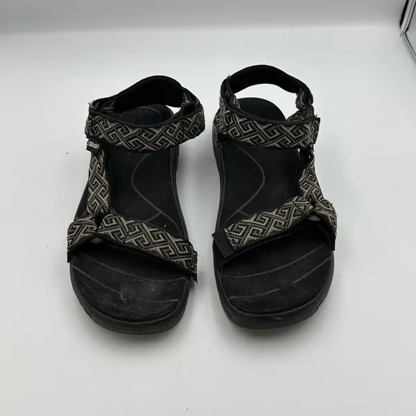 Teva Women's Sandal 9 Black Sport Hiking Water Strap Sandals Pattern‎ Outdoor - Image 2
