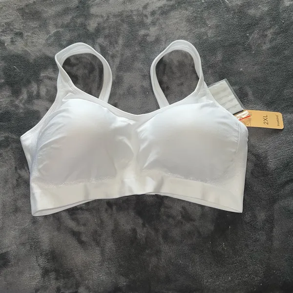 Truekind Daily Comfort Wirefree Shaper Bra in White Size 2XL New with tags - Image 15