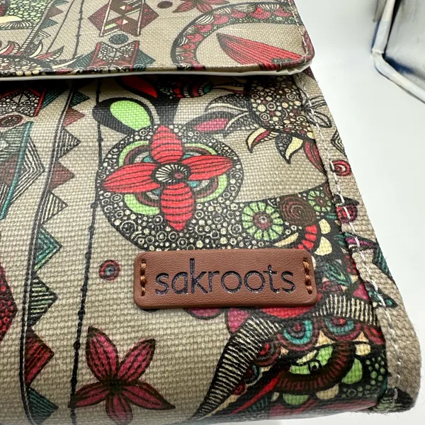 Sakroots Artist Circle Desert Owl Insulated Hook and Loop Flap Lunch Bag - Image 5