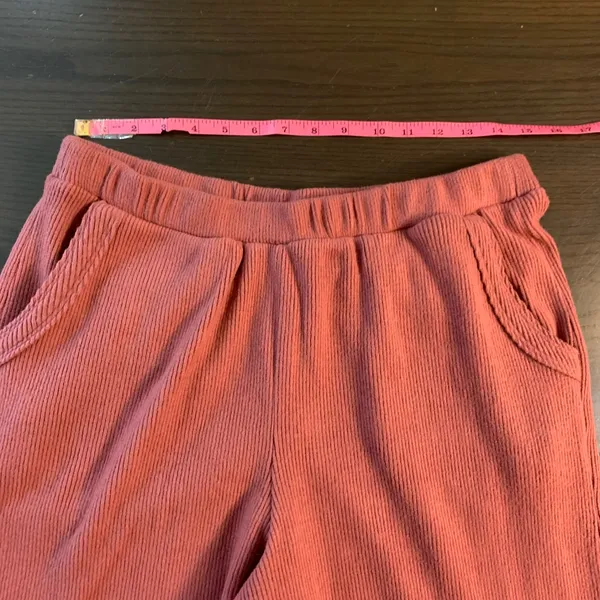 Torrid Sleep 0 Ribbed Wide Leg Lounge Pants Mauve Pink Large Soft Cozy Cabincore - Image 6