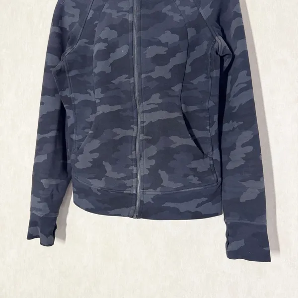 Lululemon Scuba Hoodie Light Cotton Fleece Heritage 365 Camo Deep Coal Multi 8 - Image 5