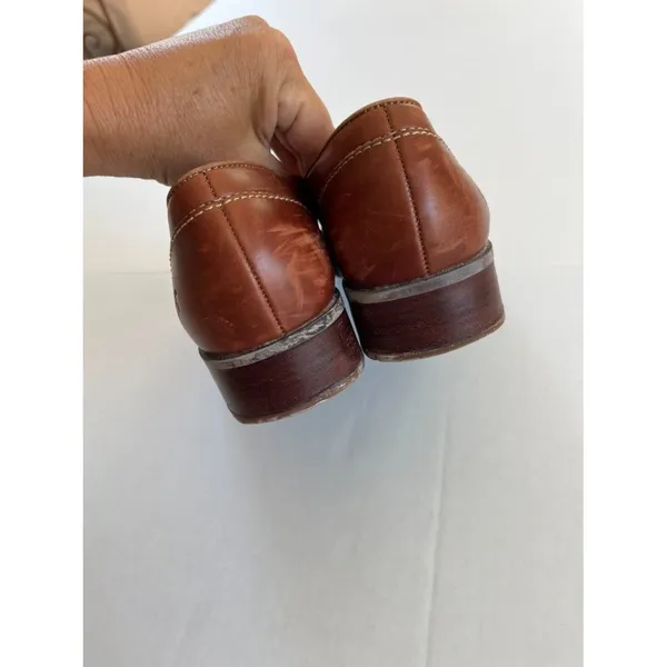 Timberland Womens Sz 9 SMART Brown Leather Shoes Slip On Loafer - Image 8