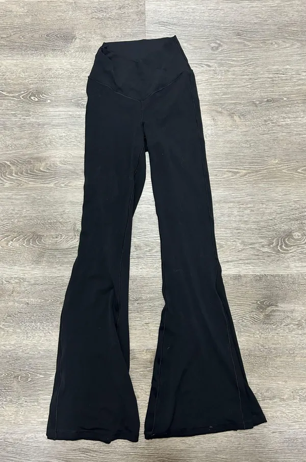 Offline High Waisted Crossover Super Flare Legging Black - Image 4