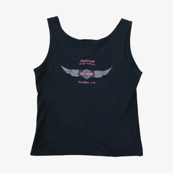 HARLEY DAVIDSON 2007 Rhinestone Logo Sleeveless Top - Image 5