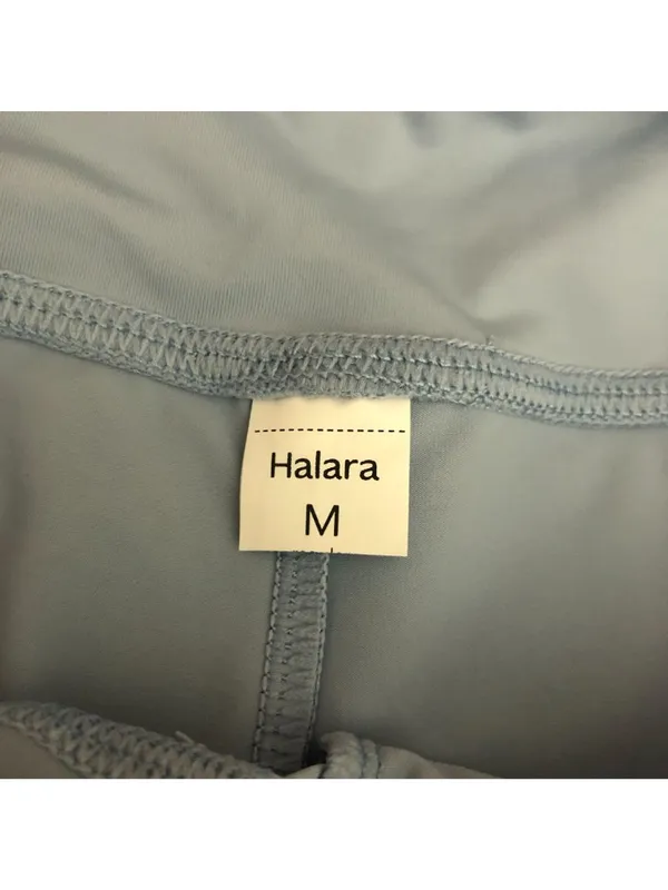 Halara Womens Jogger Pants Side Slits Pull On Pockets Light Blue Stretch M - Image 3