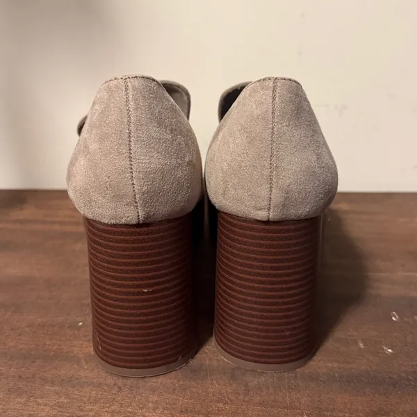 NWOT Ophelia Roe Mod Square Toe 3.5‎ Inch Platform Penny Loafers Size 8.5 A8 - Image 5