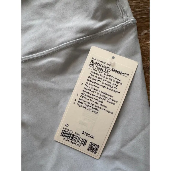 Lululemon Wunder Under Senseknit High Rise 25” Starch Blue Size 10 NWT - Image 4