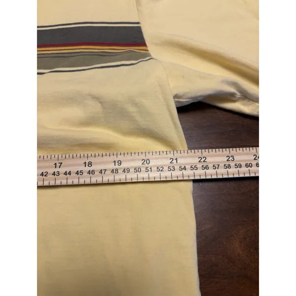 Old Navy Yellow Stripe Graphic T Shirt Mens XL Short Sleeve Cotton Casual Retro - Image 11