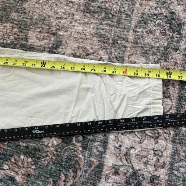 Sonoma Pants M Cream Elastic Waist Cotton Casual Minimalist - Image 8