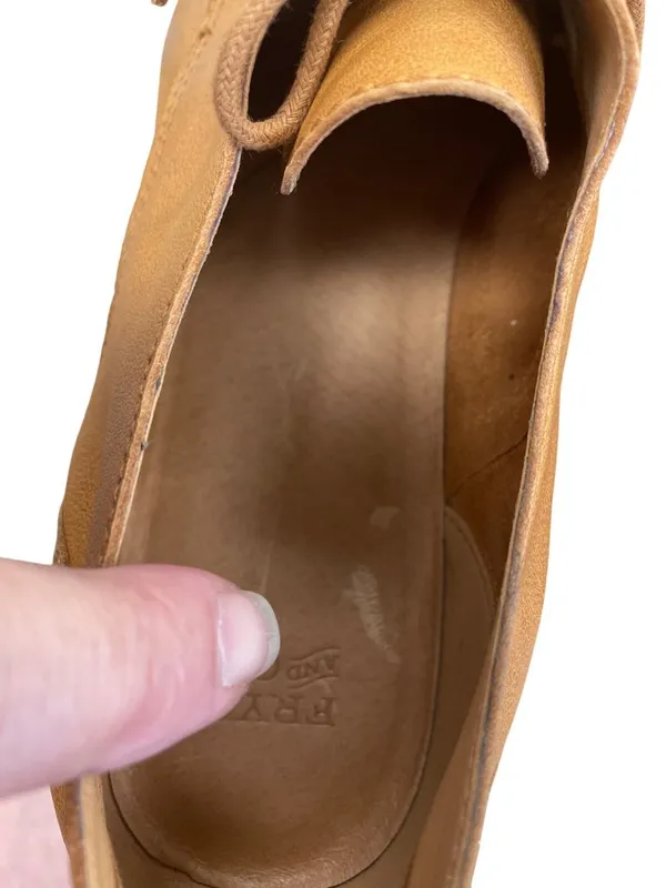 Frye & Co Womens Brown Leather Lace-Up Oxford Flat Shoes Size 10M SKU 8400 - Image 10