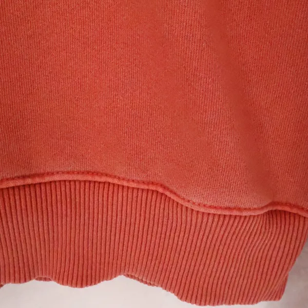 Madewell French Terry Sweatshirt Womens Size M Coral Orange Pullover Relaxed - Image 6