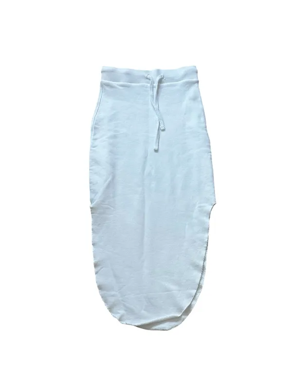 Frank & Eileen White Midi Skirt Coastal Casual Minimalist Lounge Size XS - Image 2